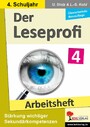 Der Leseprofi - Arbeitsheft / Klasse 4 - Fit durch Lesetraining! (4. Schuljahr)