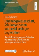Erziehungswissenschaft, Schulorganisation und sozial bedingte Ungleichheit - Über die Forschungslage zur Reduktion sozial bedingter Ungleichheit auf schulorganisatorischer Ebene