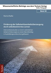Förderung der Selbstwirksamkeitsüberzeugung durch selbstbestimmtes Lernen - Interventionsstudie zu einem veränderten Unterrichtskonzept an einem Berufskolleg in Ausbildungsvorbereitungsklassen