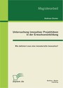 Untersuchung innovativer Projektideen in der Erwachsenenbildung - Wie definiert man eine immaterielle Innovation?